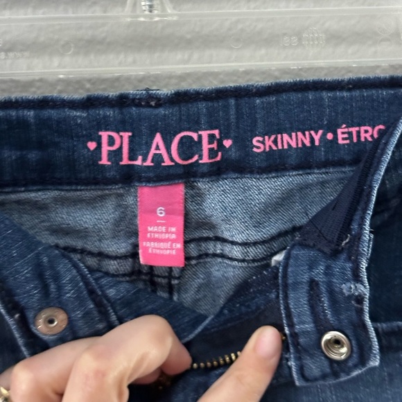Children’s Place Girls Denim Blue‎ Skinny Jeans size 6 - Picture 5 of 7
